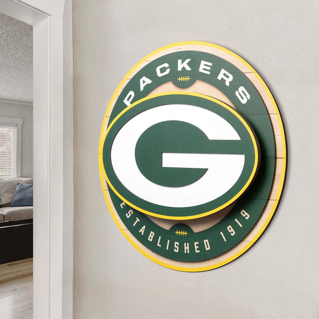 Packers Circle Backer 3D Wall Art 2 Packers Circle Backer 3D Wall Art