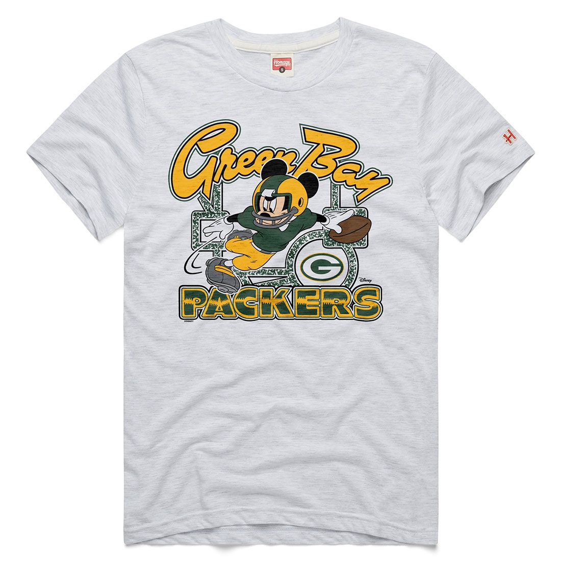Packers Homage Mickey Mouse Playmaker T-Shirt 7 Packers Homage Mickey Mouse Playmaker T-Shirt