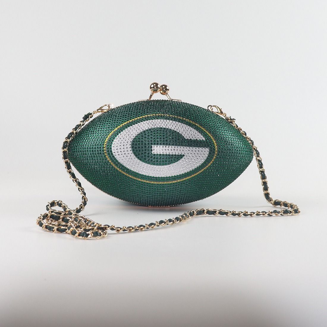 Packers Cuce Crystal Football Purse
