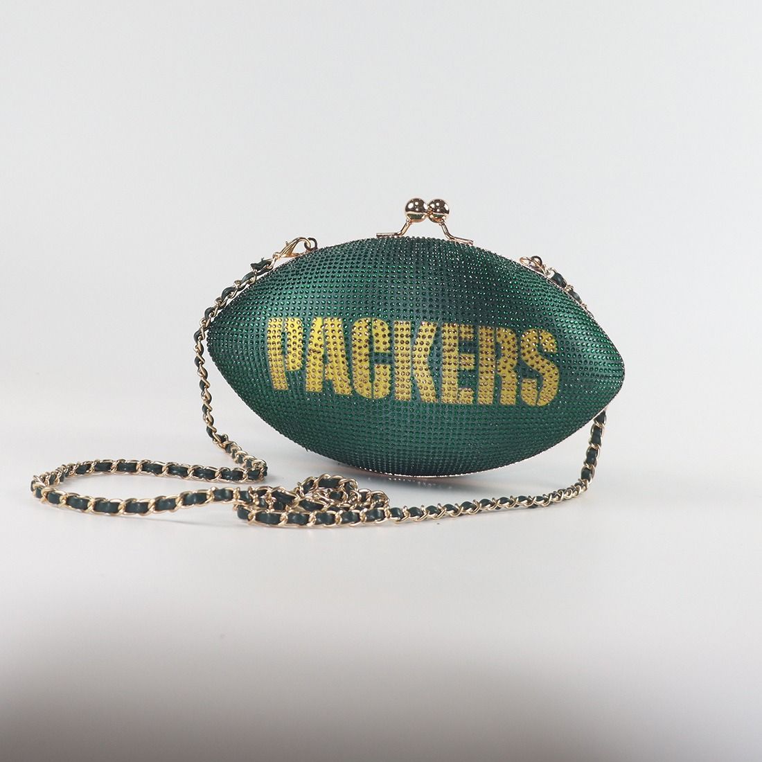 Packers Cuce Crystal Football Purse
