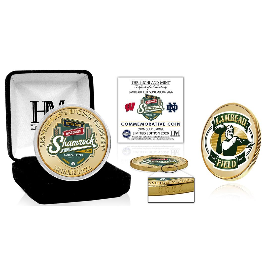 Shamrock Series Logo Bronze Commemorative Coin