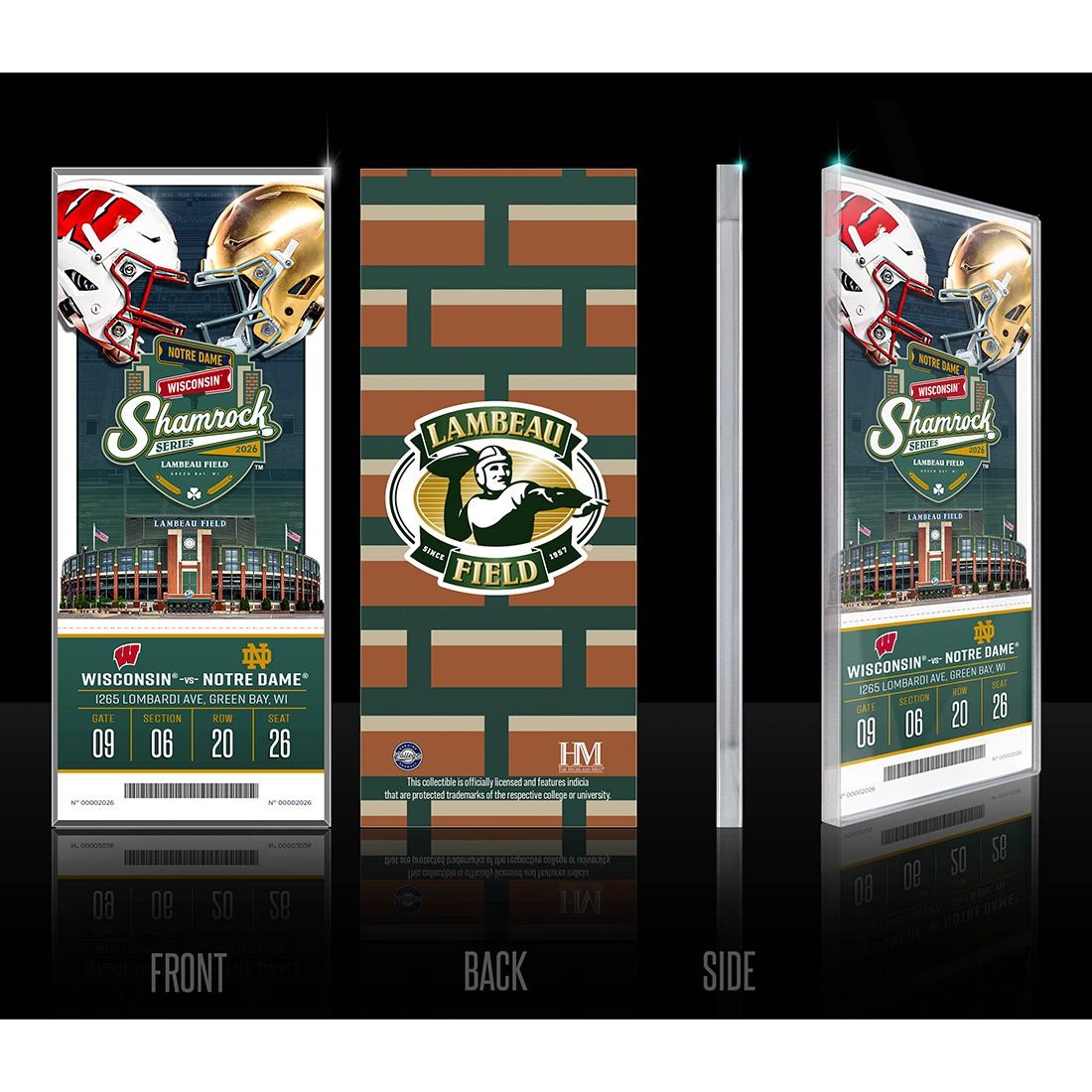 Shamrock Series Commemorative Match Up Ticket