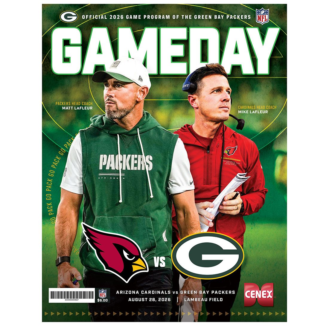 Packers Gameday Program - 8/28/26 Arizona Cardinals
