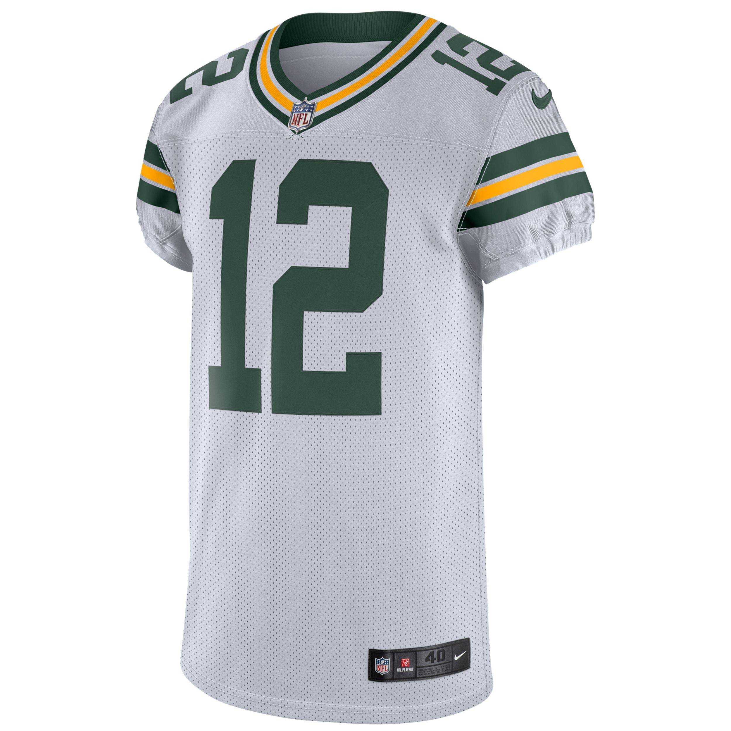#12 Aaron Rodgers Nike Away Elite Player Jersey