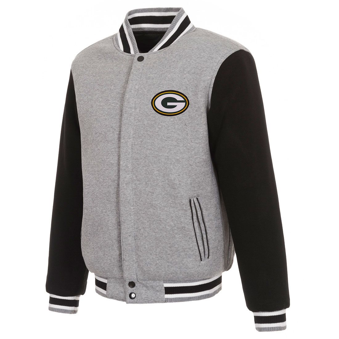 Packers Reversible Fleece Full-Snap Jacket