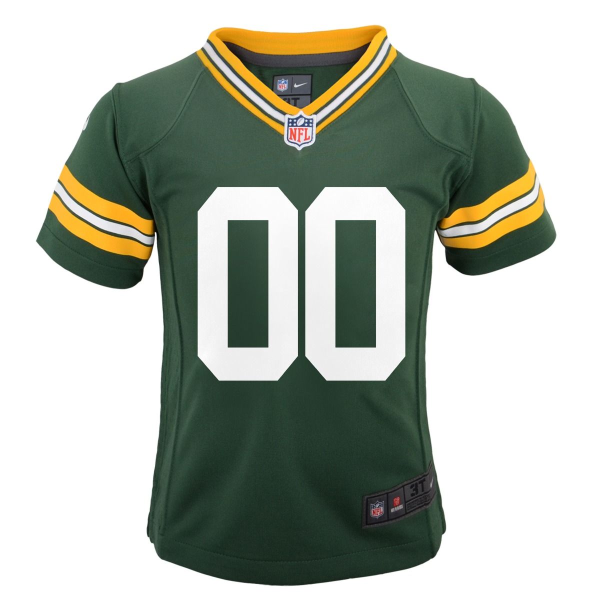 Packers Nike Pre-School Custom Home Game Jersey