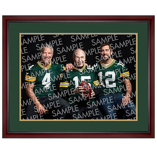 Legendary Quarterbacks Photo - Cherry Frame