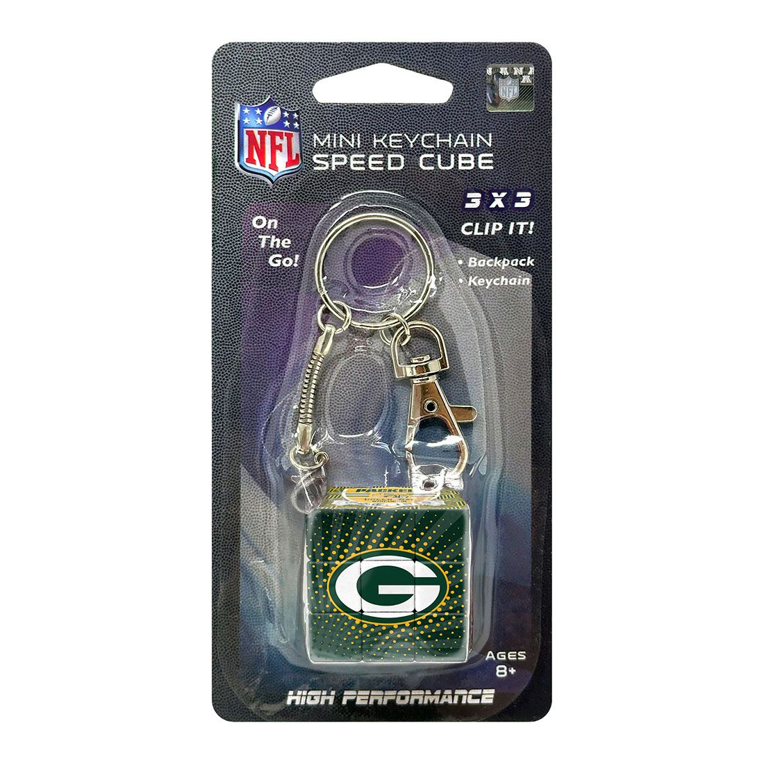 Packers Mini Speed Cube Key Chain