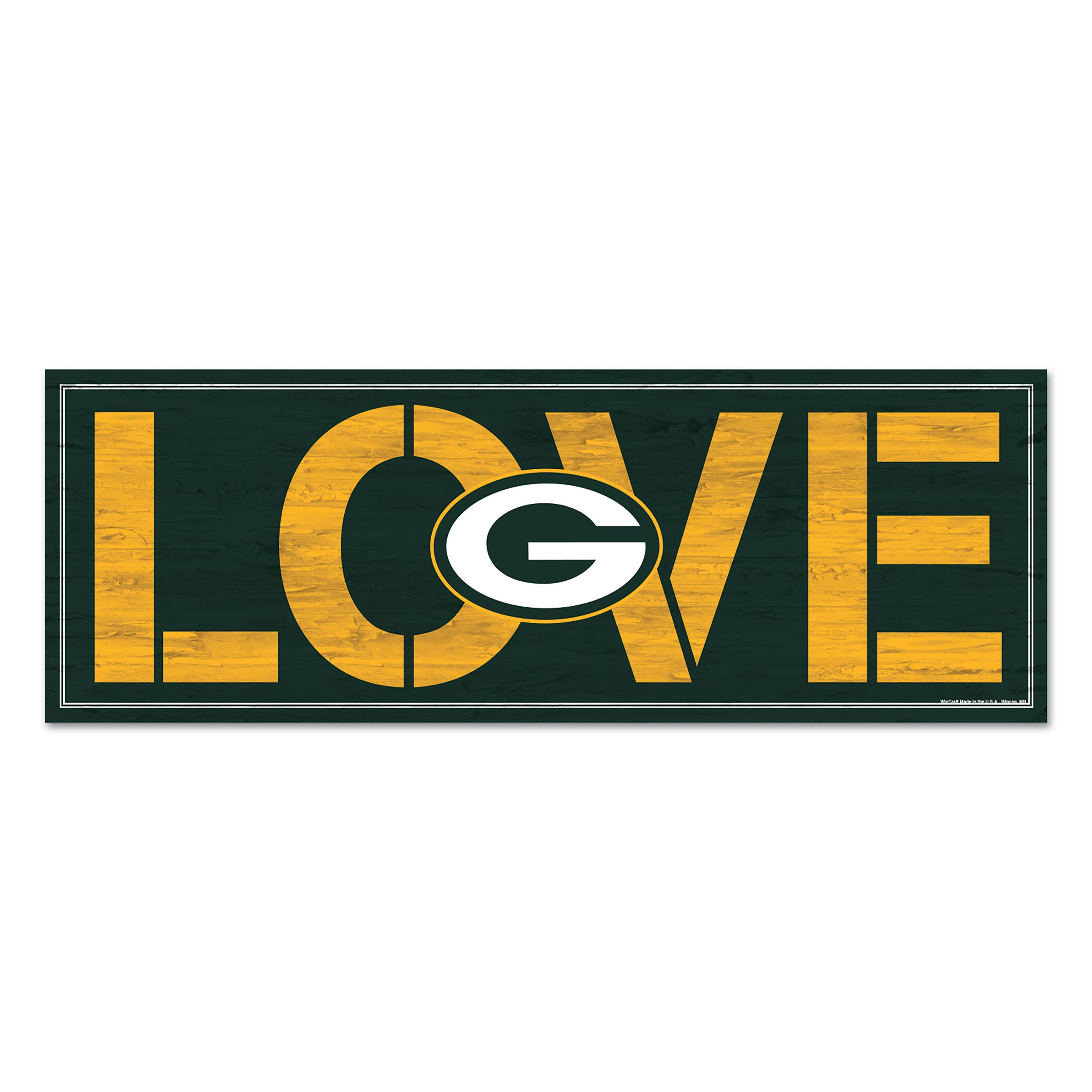 Packers Love Wood Sign 2 Packers Love Wood Sign