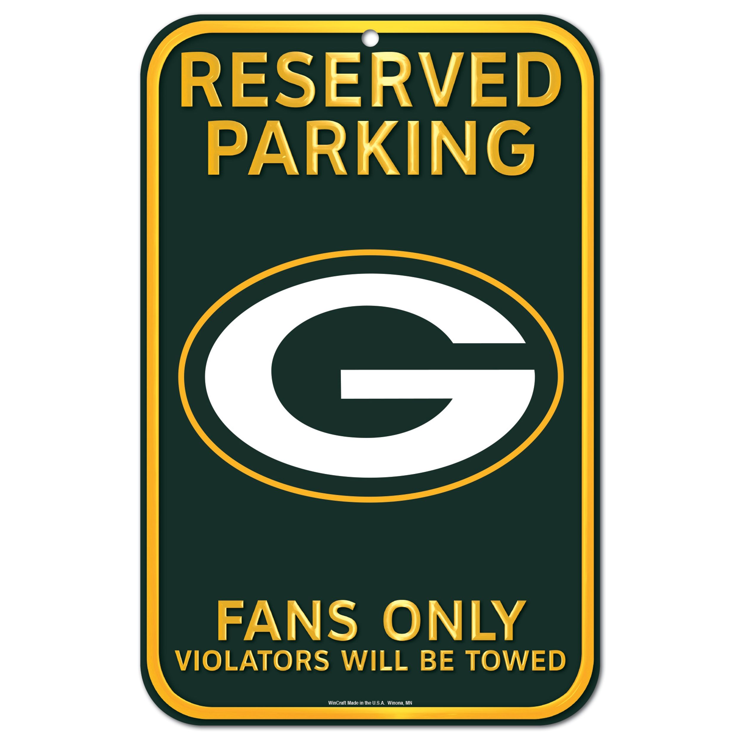 Packers Reserved Parking Sign