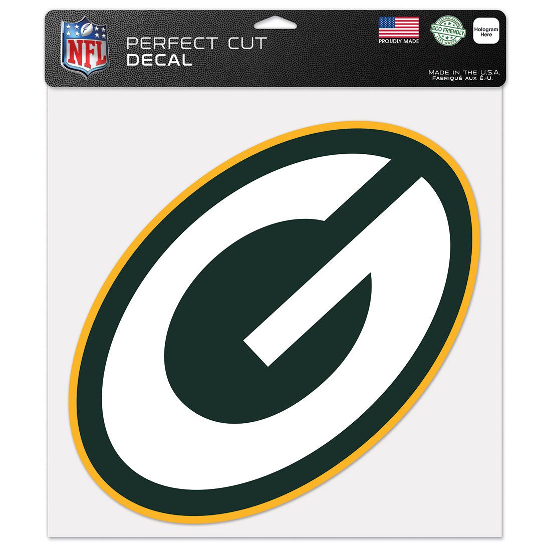 Packers G Logo 12" Color Decal