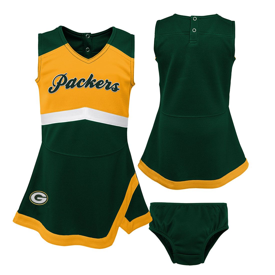 Packers Toddler GB Cheer Captain 2-Piece Set