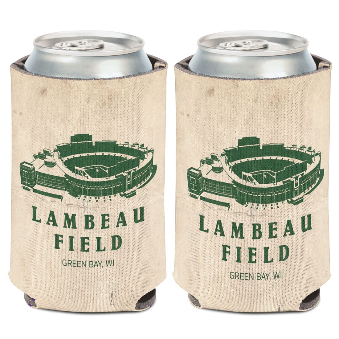 Lambeau Field 2-Tone Aerial View Can Cooler