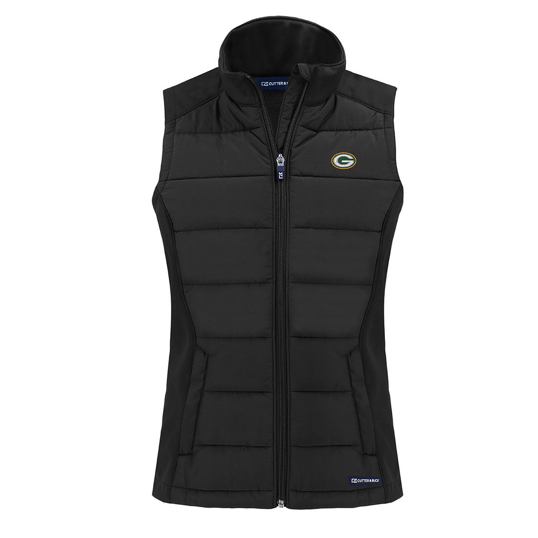 Packers Cutter & Buck Womens Evoke Full Zip Vest