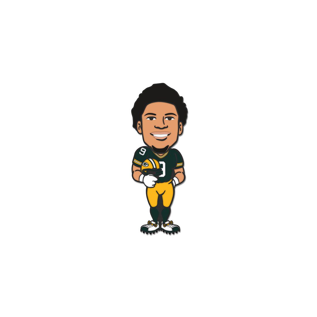 Packers Christian Watson #9 Caricature Pin
