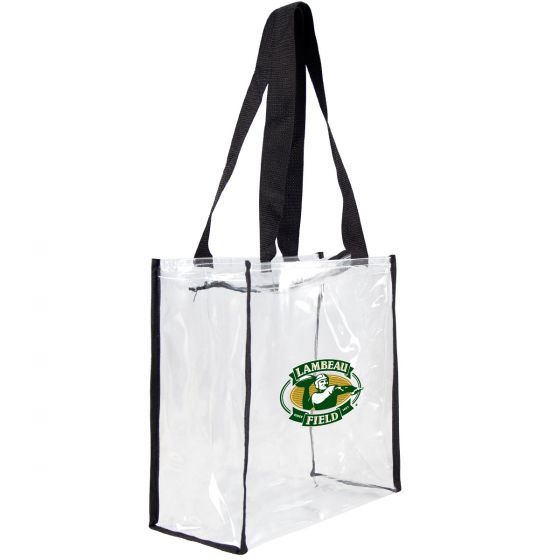 Lambeau Field Square Clear Zip Tote