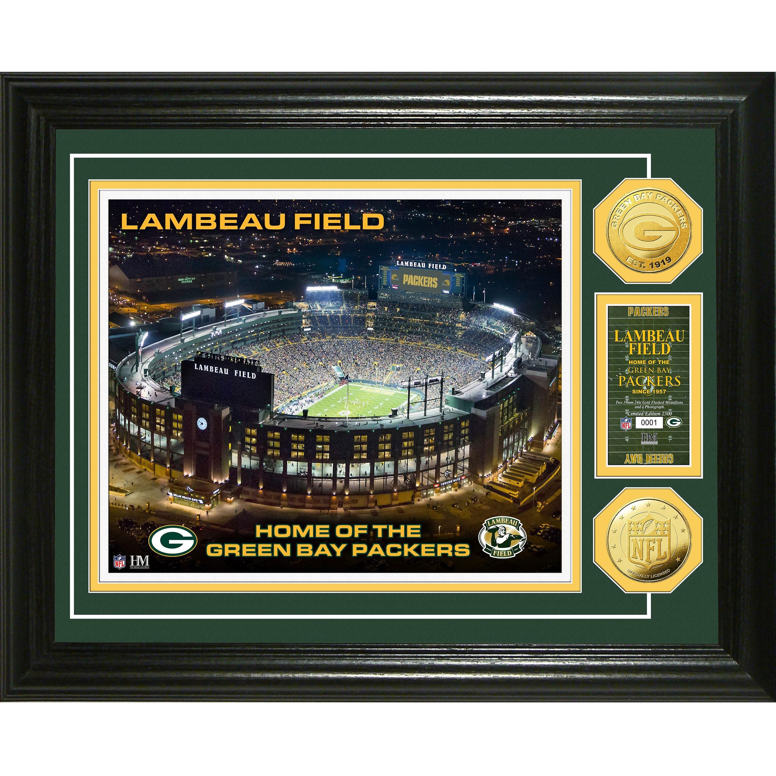 Lambeau Field Stadium Framed Photomint 2 Lambeau Field Stadium Framed Photomint