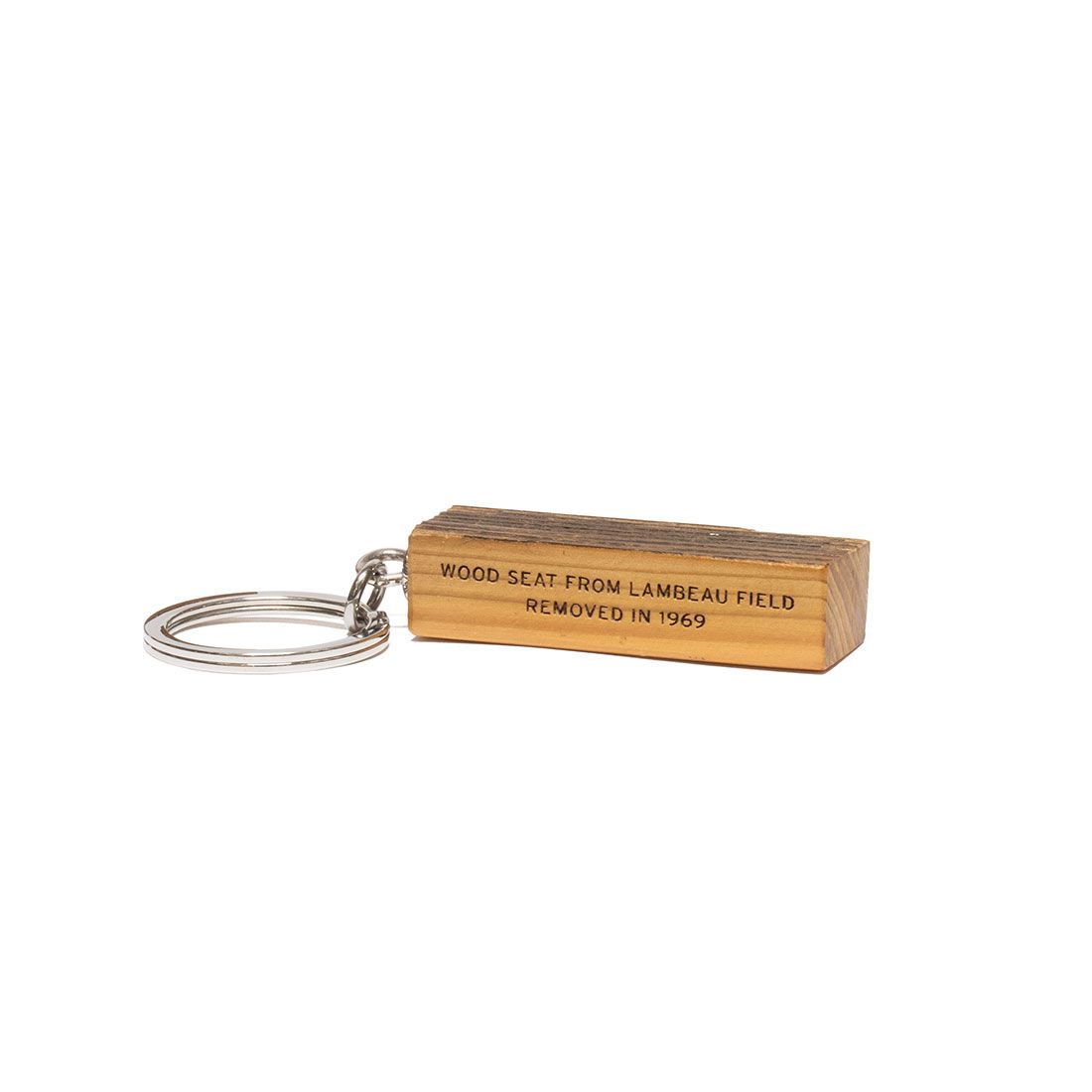 Lambeau Field Wood Key Chain