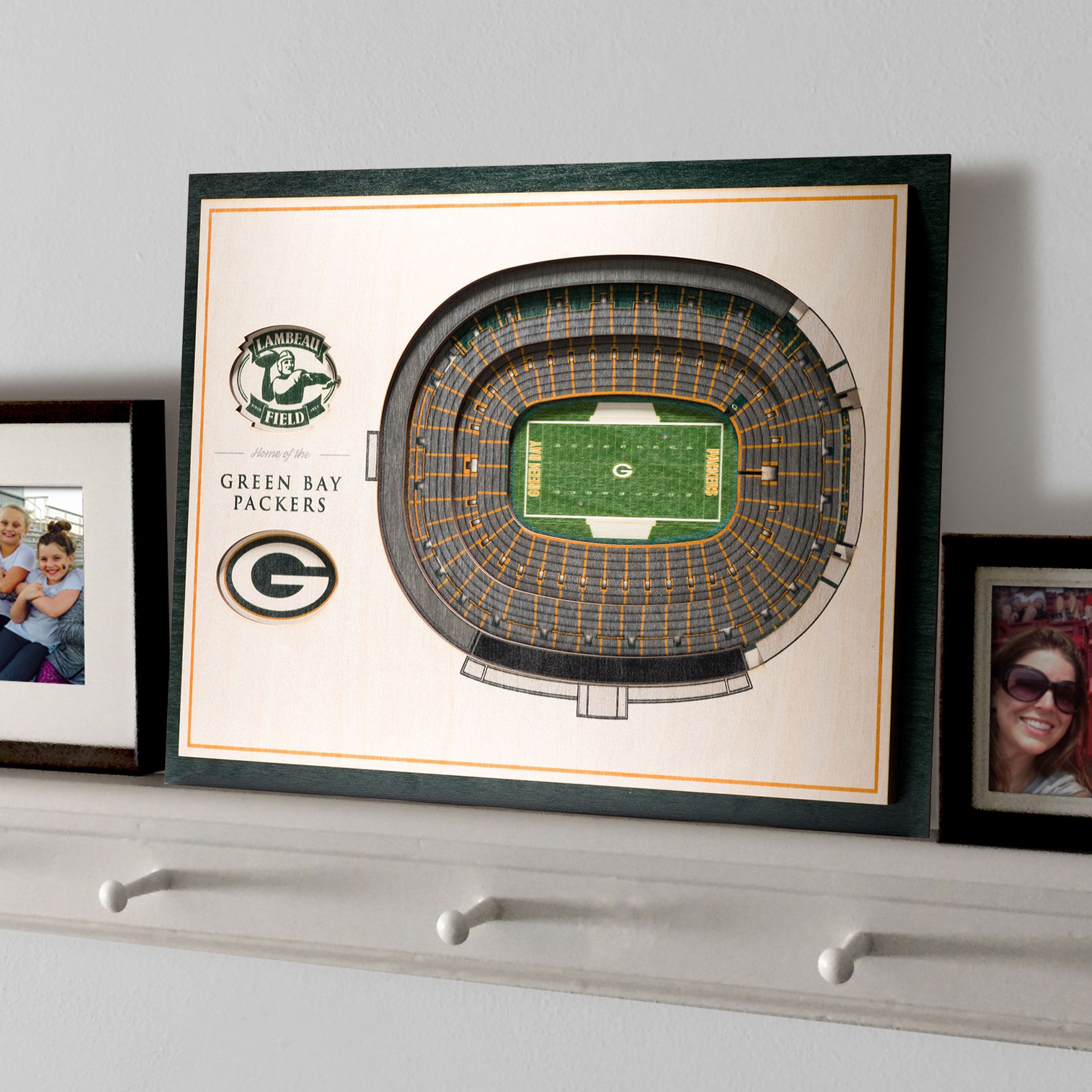Lambeau Field 5-Layer StadiumView 3D Wall Art