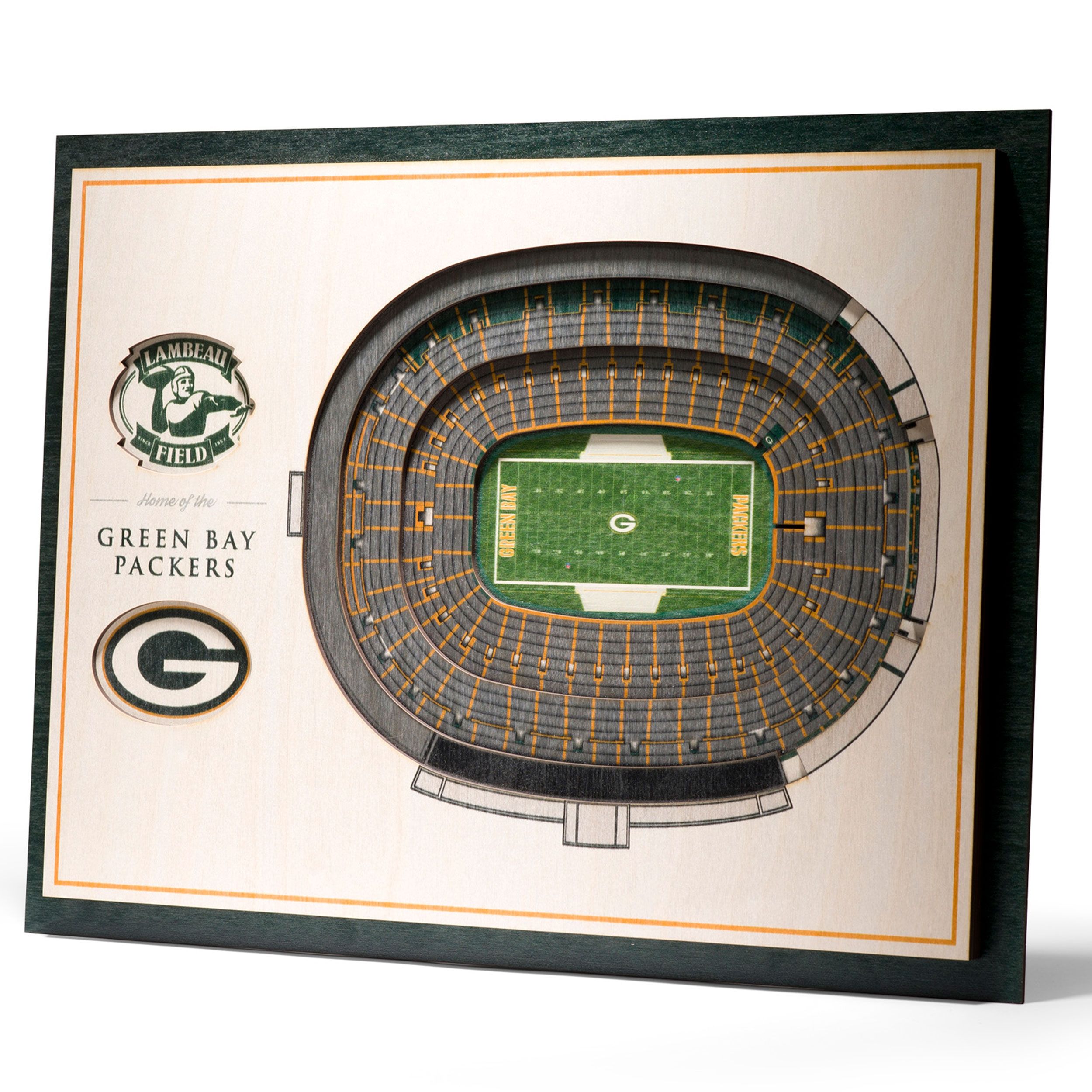Lambeau Field 5-Layer StadiumView 3D Wall Art