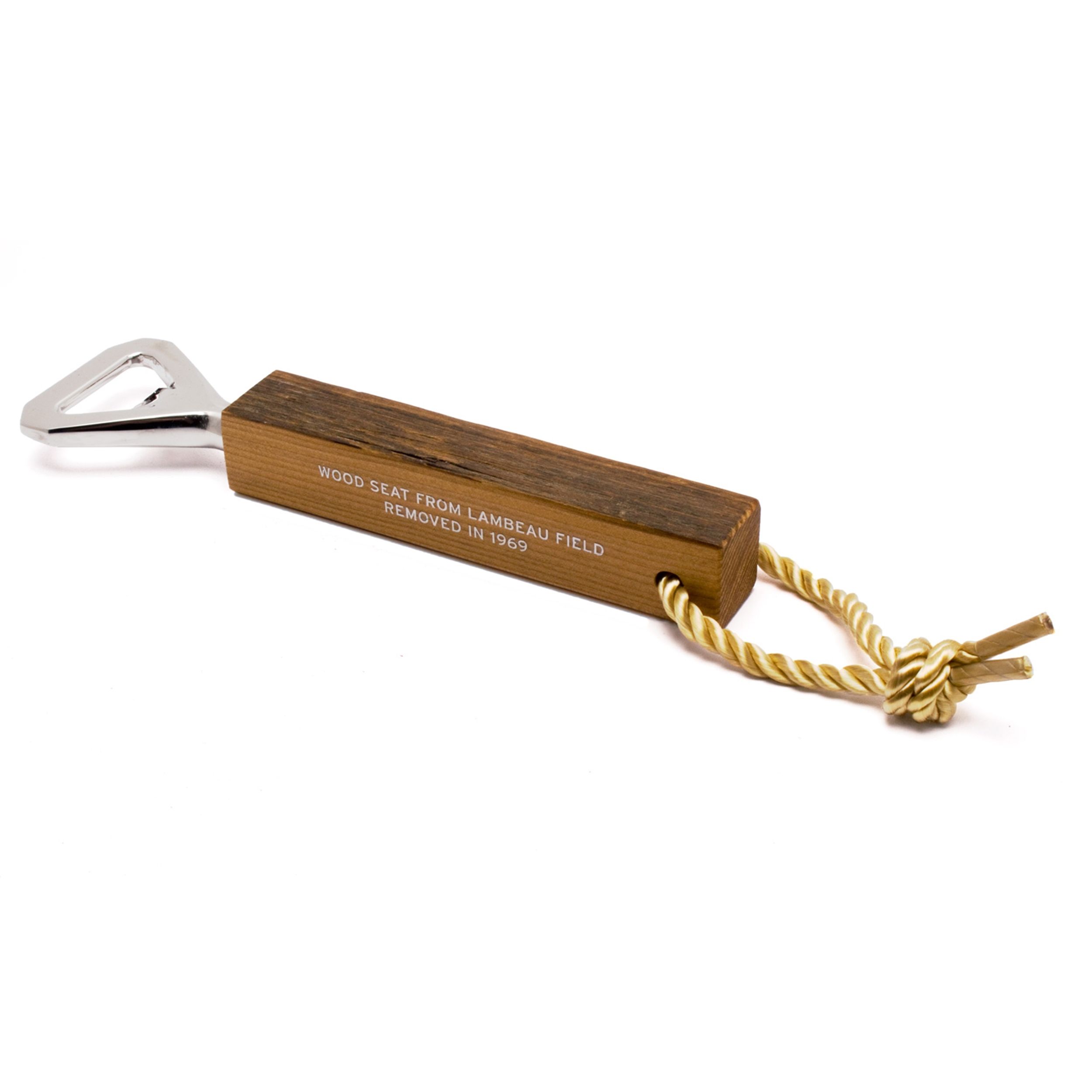 Lambeau Field Wood Seat Bottle Opener