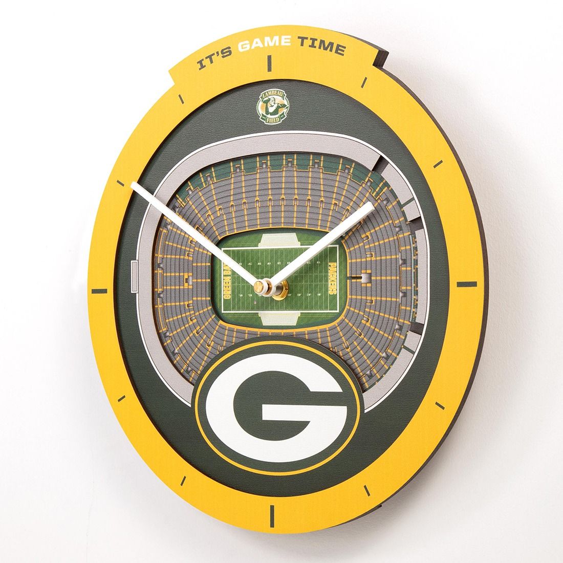 Lambeau Field Stadiumview 3D Wall Clock