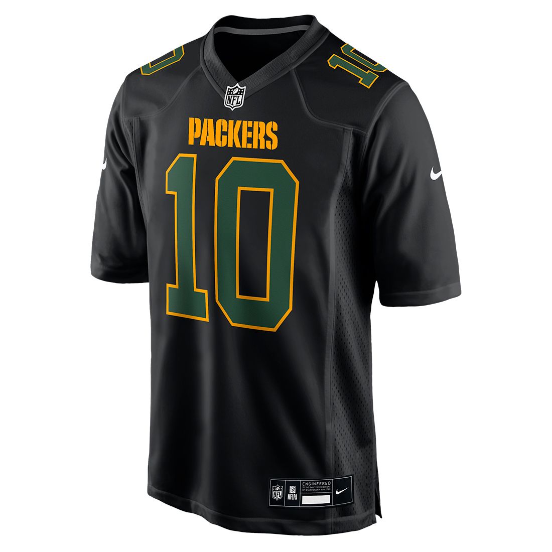 #10 Jordan Love Nike Black Fashion Game Jersey