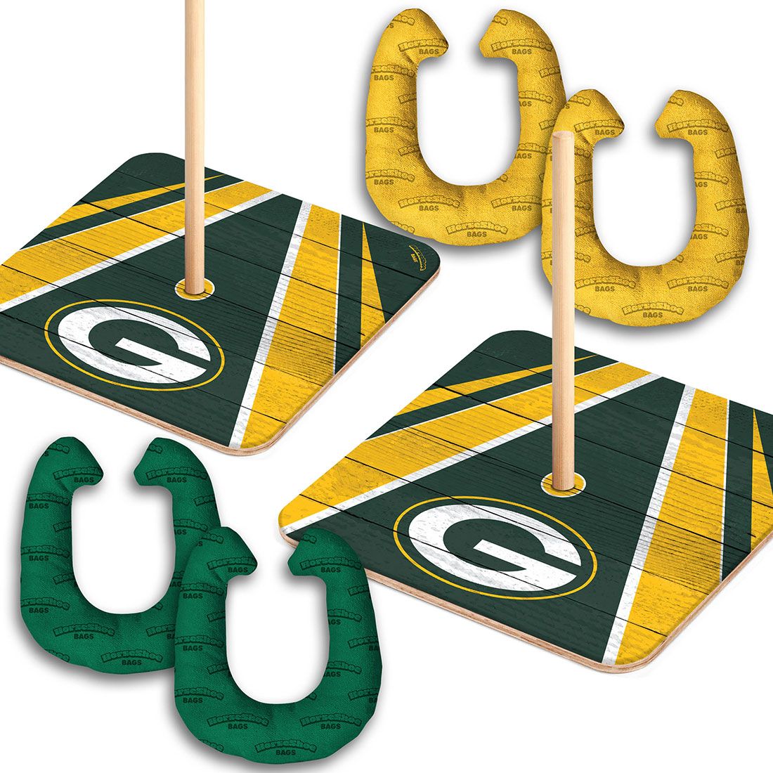 Packers Horseshoe Bags Set 1 Packers Horseshoe Bags Set
