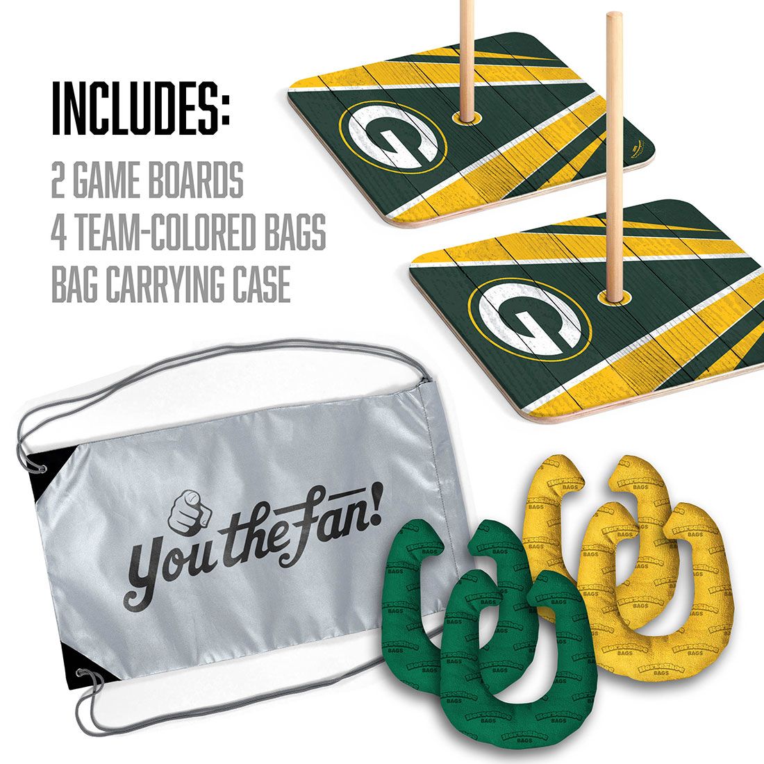 Packers Horseshoe Bags Set 2 Packers Horseshoe Bags Set