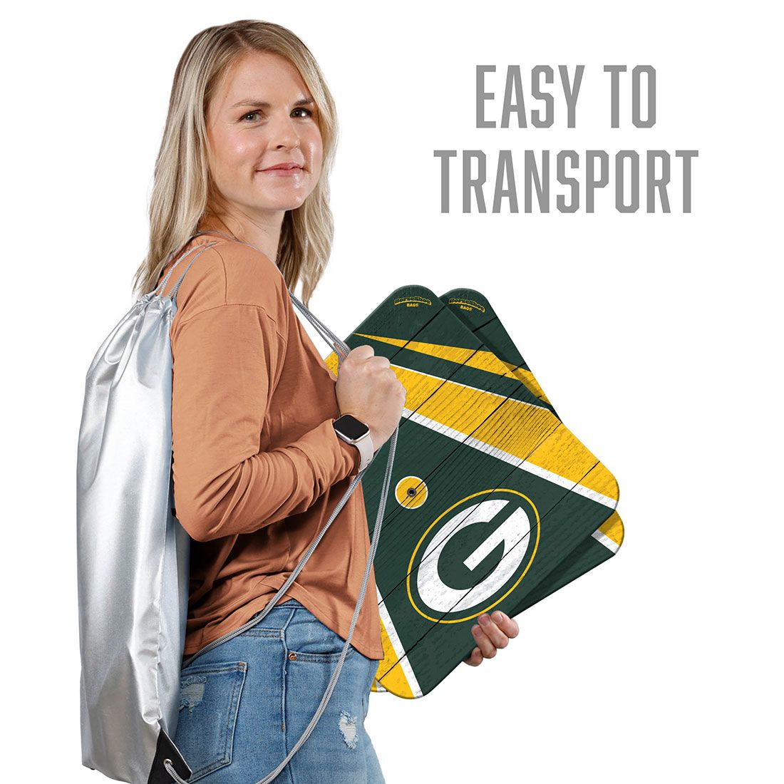 Packers Horseshoe Bags Set 4 Packers Horseshoe Bags Set