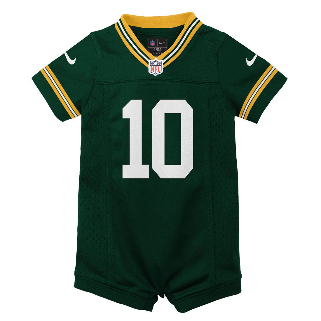Packers Newborn #10 Love Home Game Romper Jersey