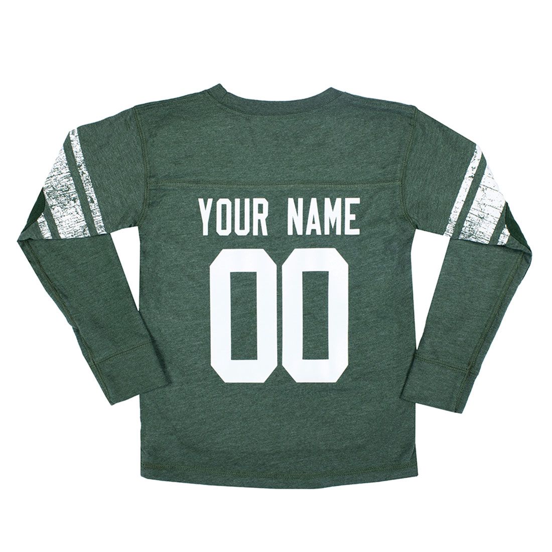 Packers Custom Toddler LS Football Jersey T-Shirt 4 Packers Custom Toddler LS Football Jersey T-Shirt
