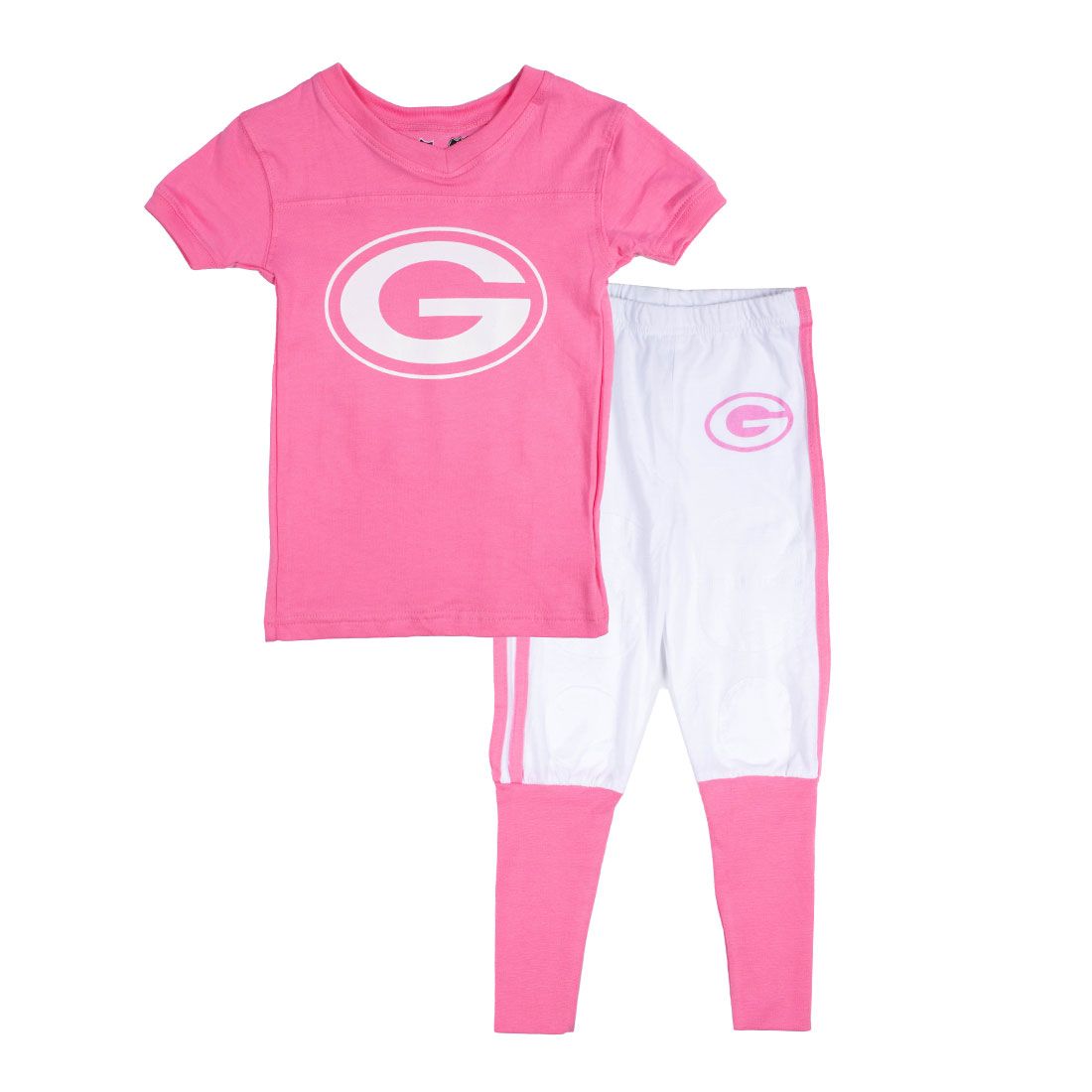Packers Custom Girls Pre-School Football PJ Set
