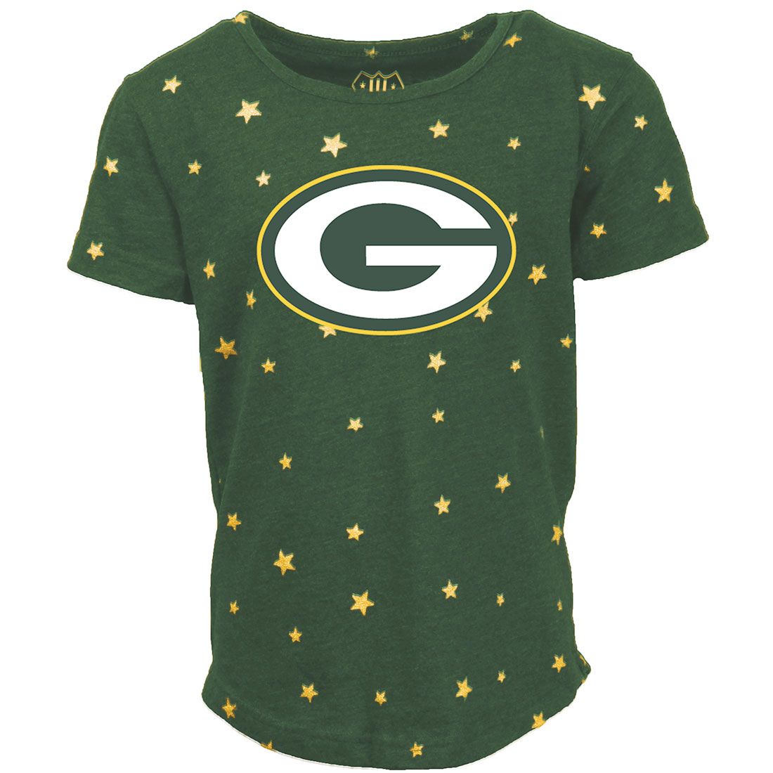 Packers Toddler Girls Shimmer Star Drop T-Shirt