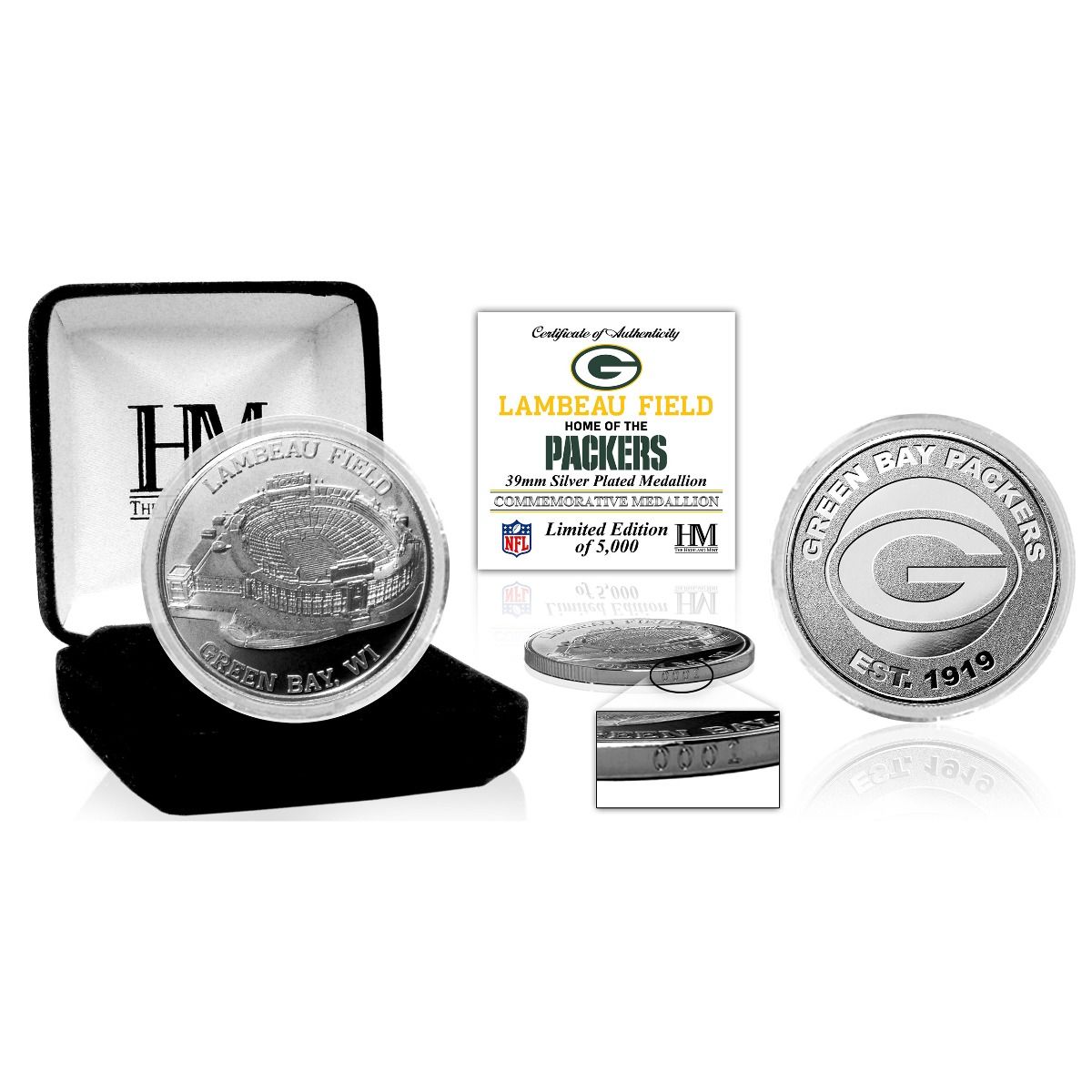 Lambeau Field Silver Game Coin