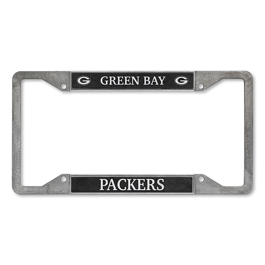Packers Pewter Style License Plate Frame