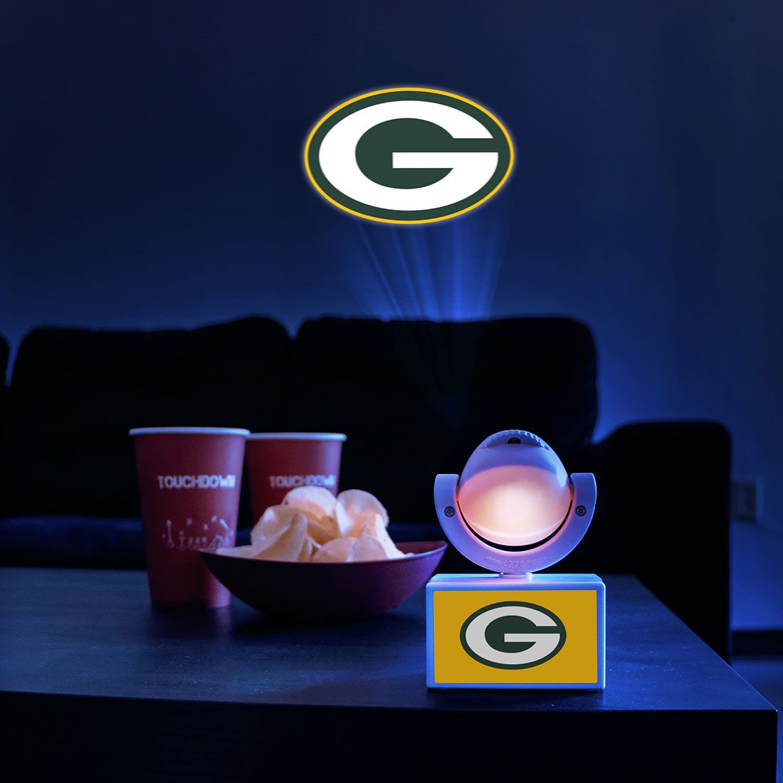 Packers LED Mini Spotlight Projector