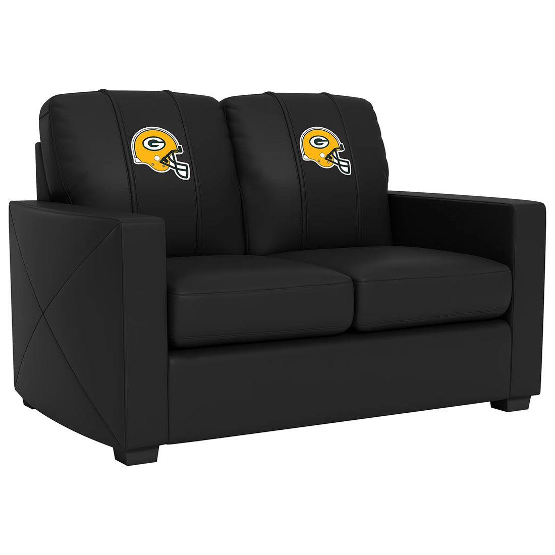 Packers Helmet Silver Loveseat 1 Packers Helmet Silver Loveseat