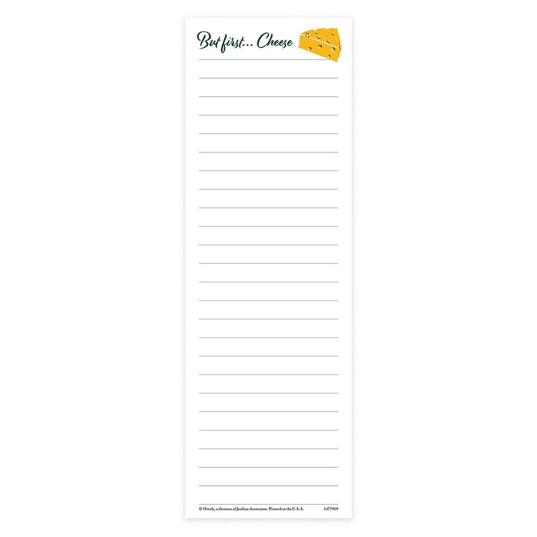 Cheesehead&reg; To-Do List Notepad