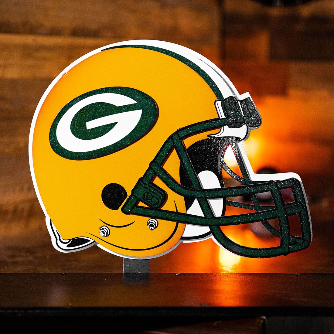 Packers 8-Layer Helmet Metal Wall Art 7 Packers 8-Layer Helmet Metal Wall Art