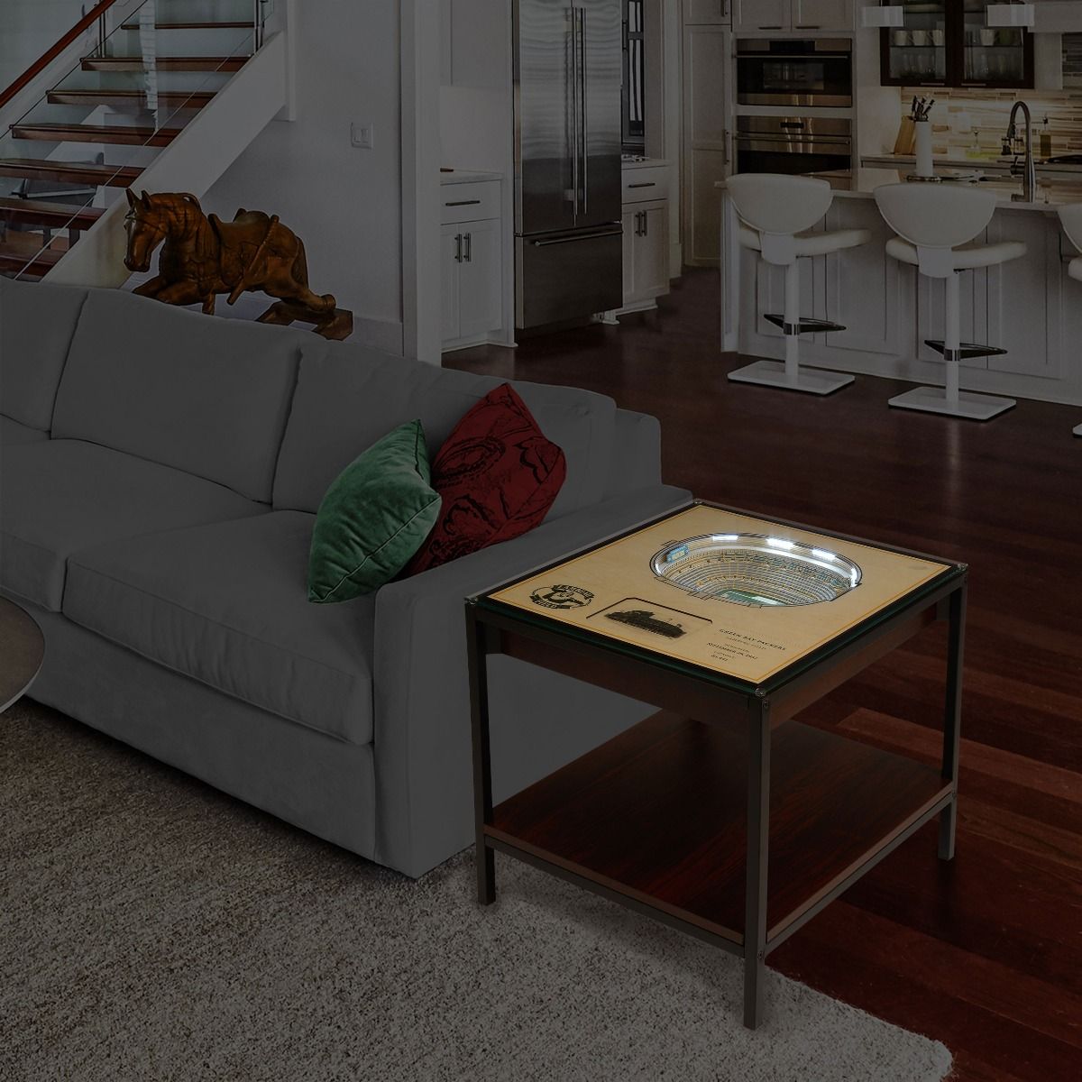 Lambeau Field 25-Layer StadiumView LED End Table