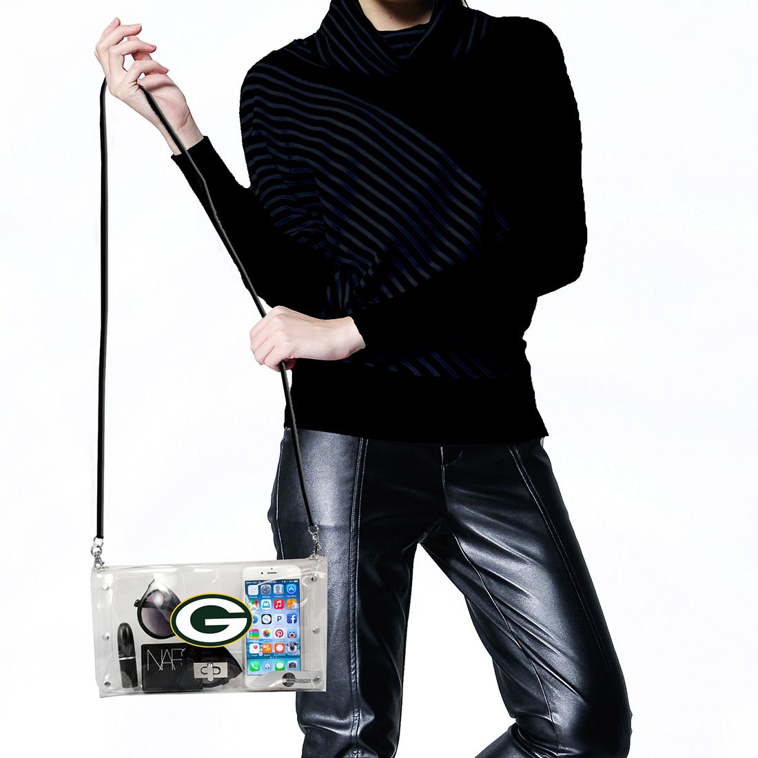 Packers Clear Envelope Handbag