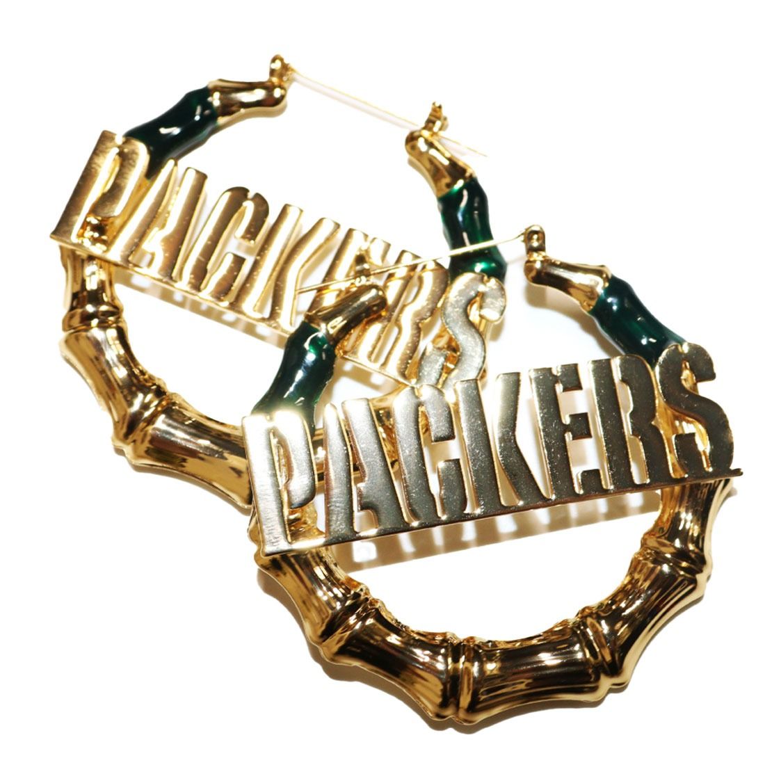 Packers Equihua Bamboo Hoop Earrings