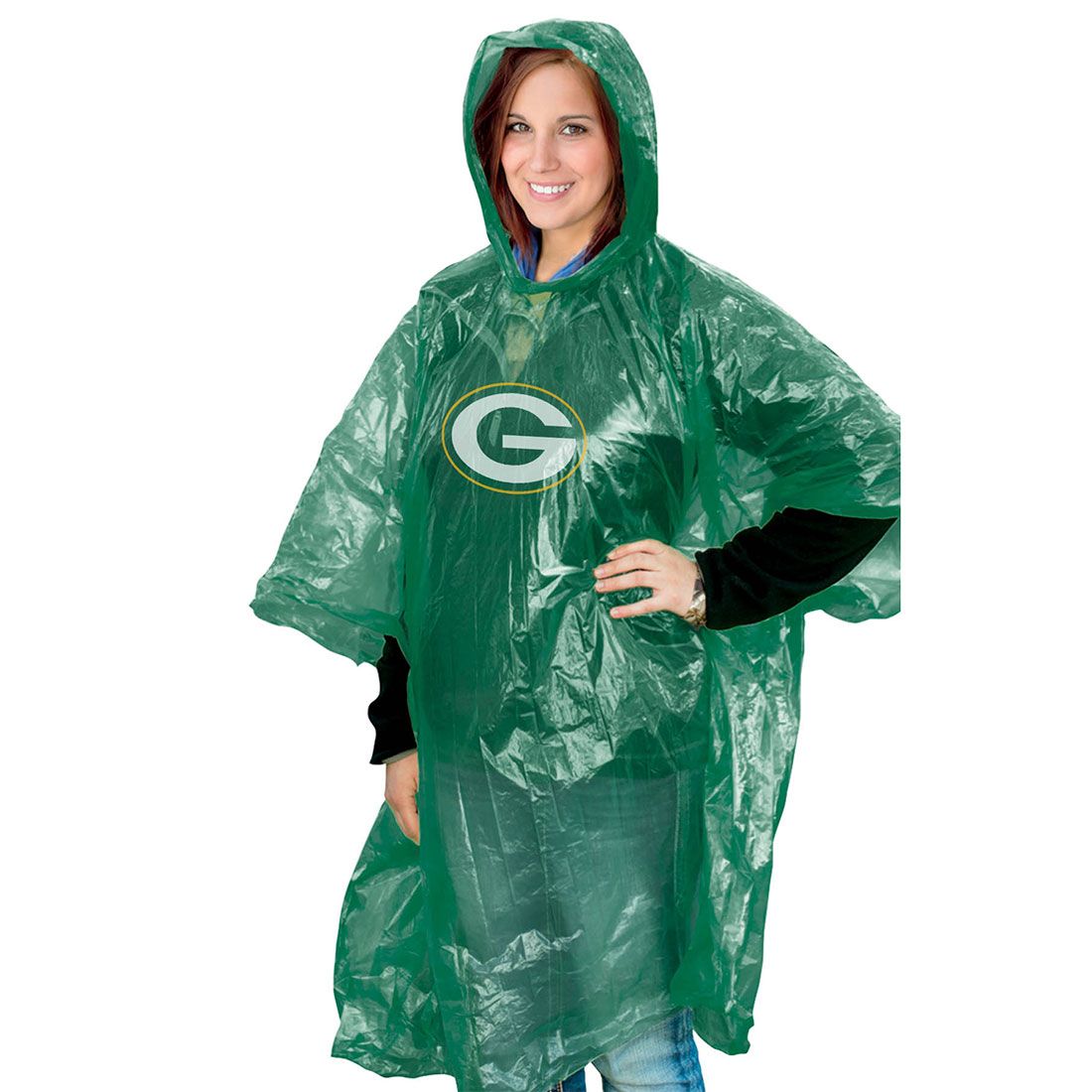 Packers Adult Rain Poncho