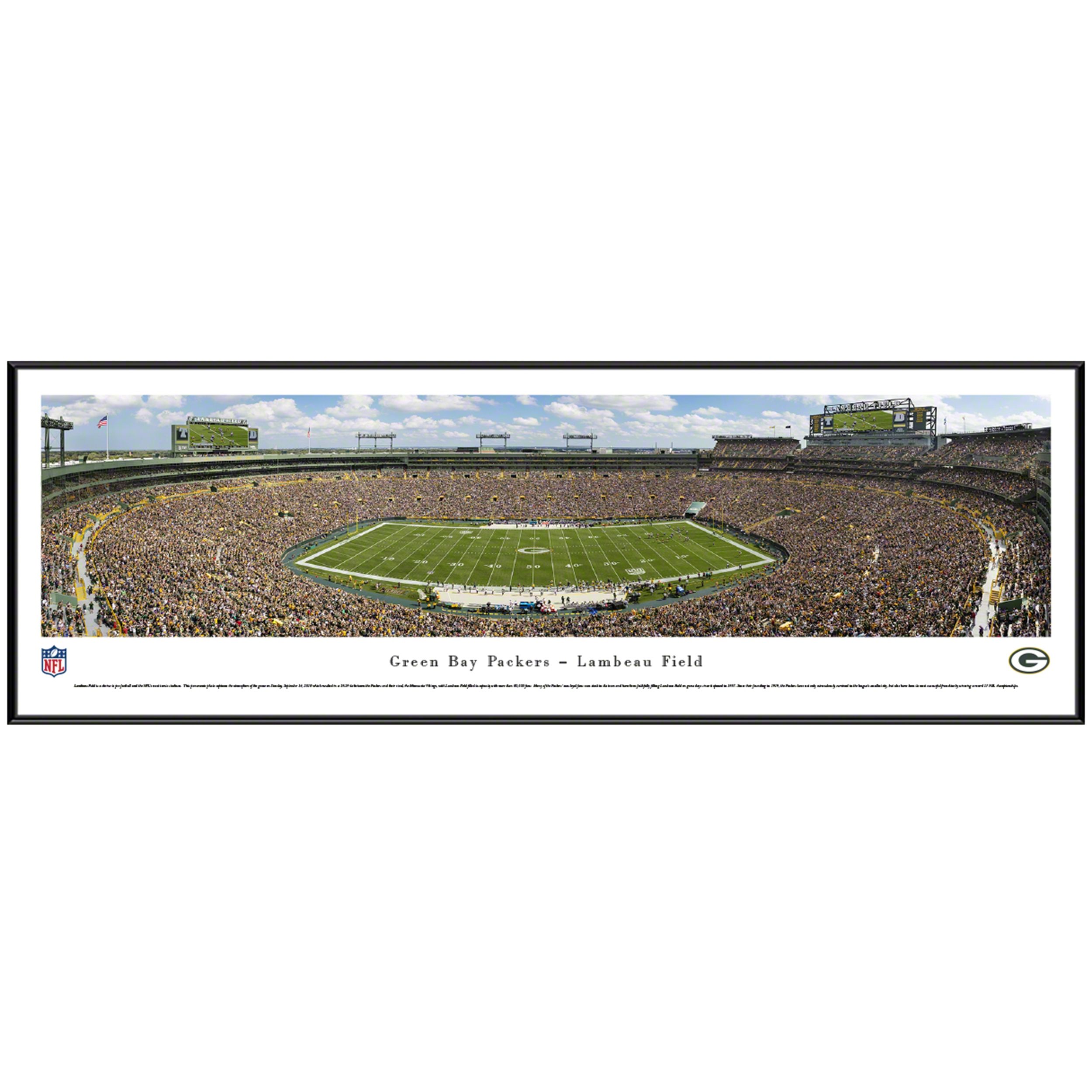 Lambeau Field 50 Yard Line Photo - Standard Frame