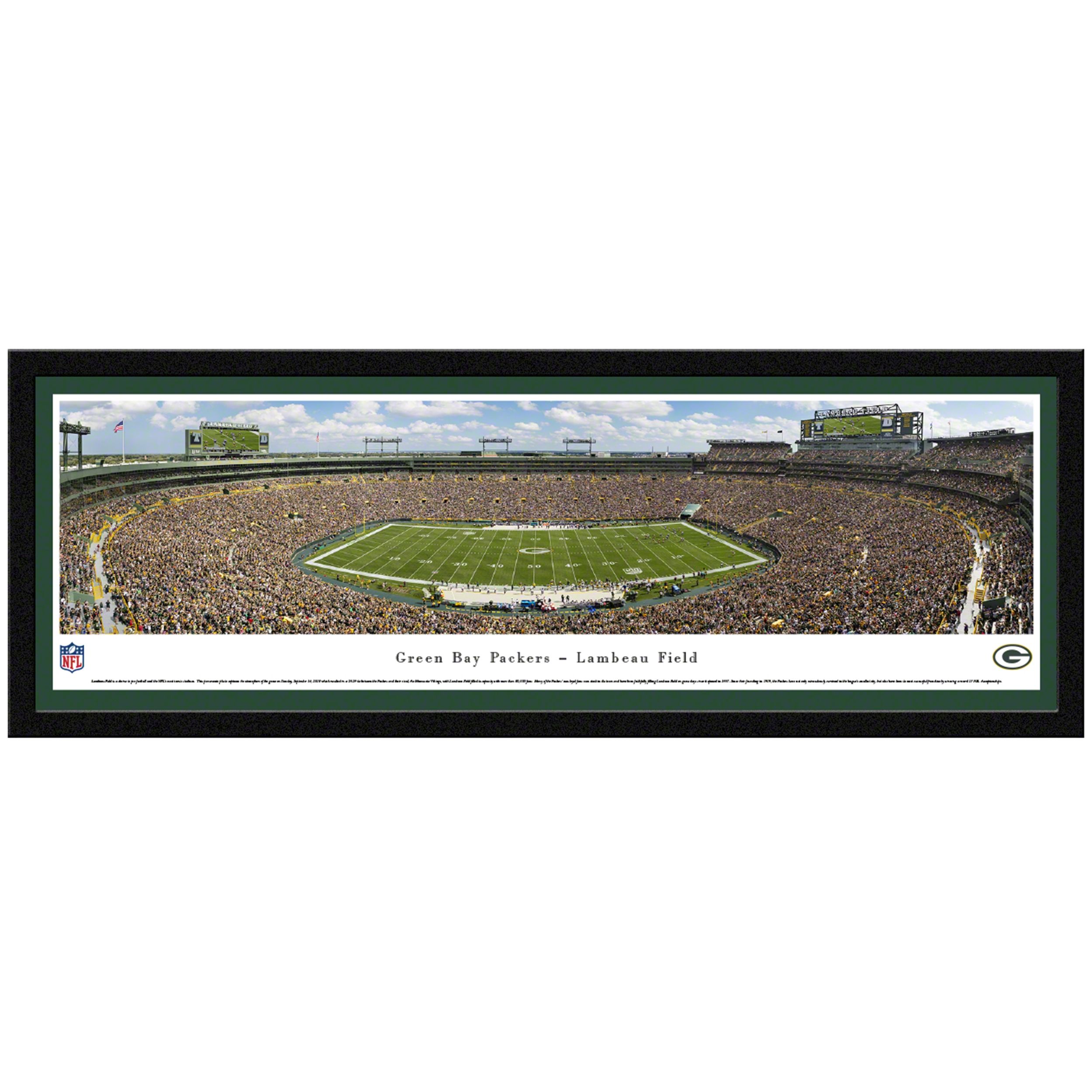 Lambeau Field 50 Yard Line Photo - Select Frame