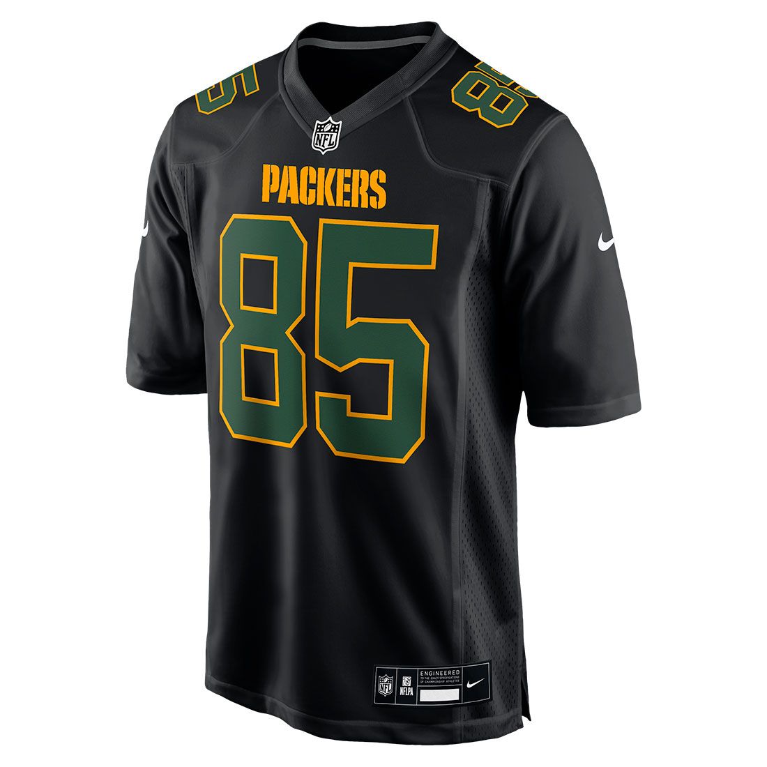 #85 Tucker Kraft Nike Black Fashion Game Jersey