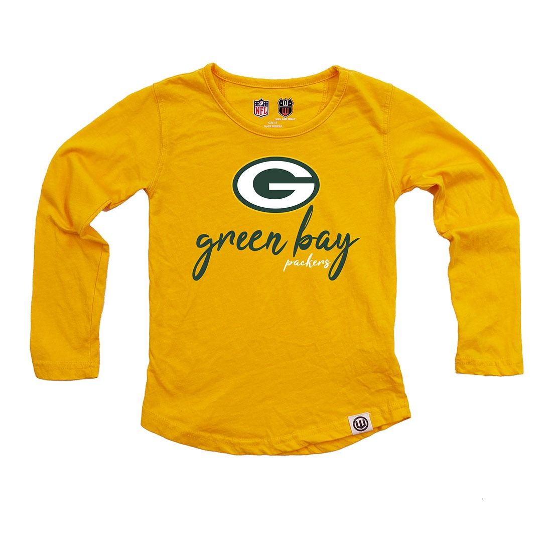 Packers Infant Girls High-Low Burnout T-Shirt