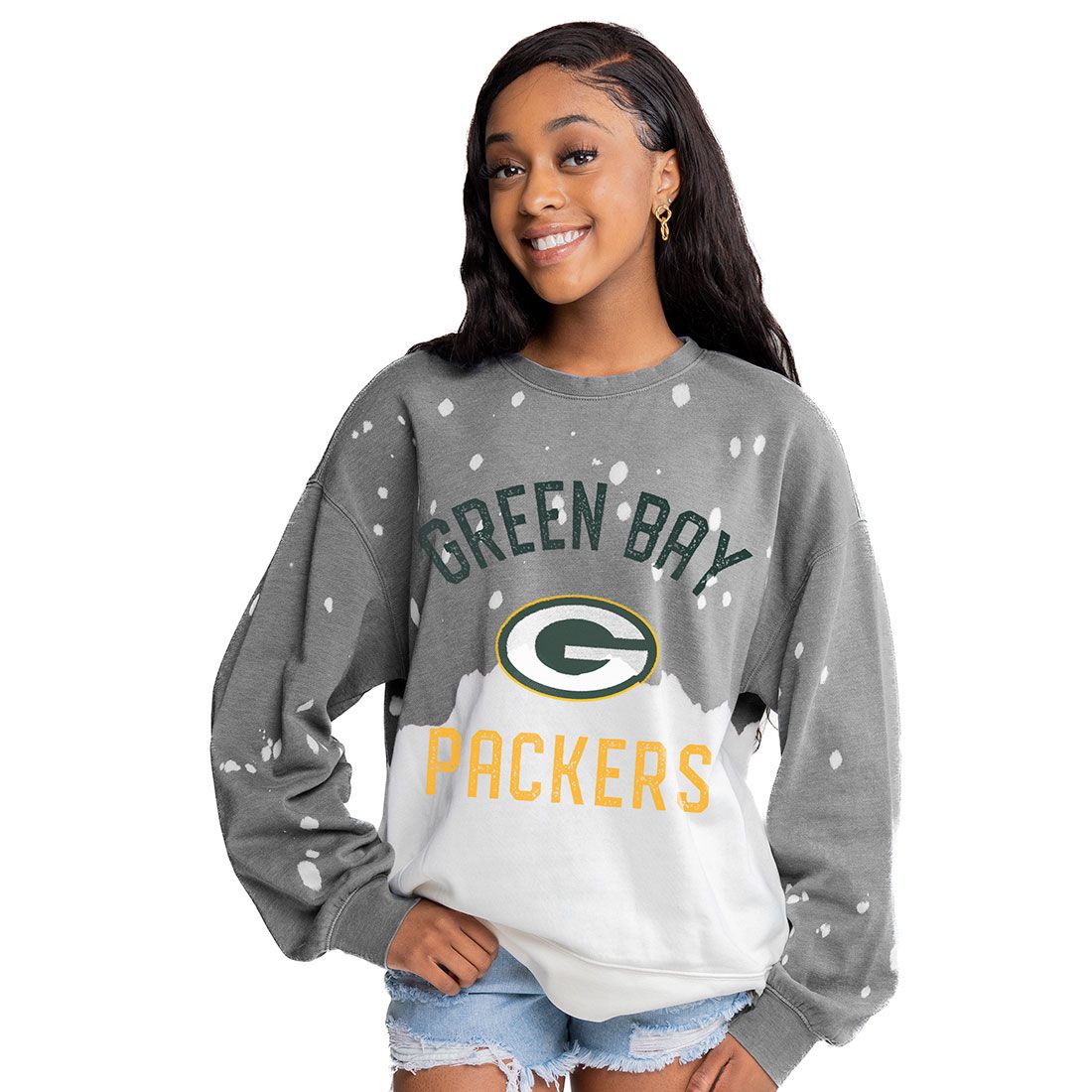 Packers Gameday Couture Womens Coin Toss Crew