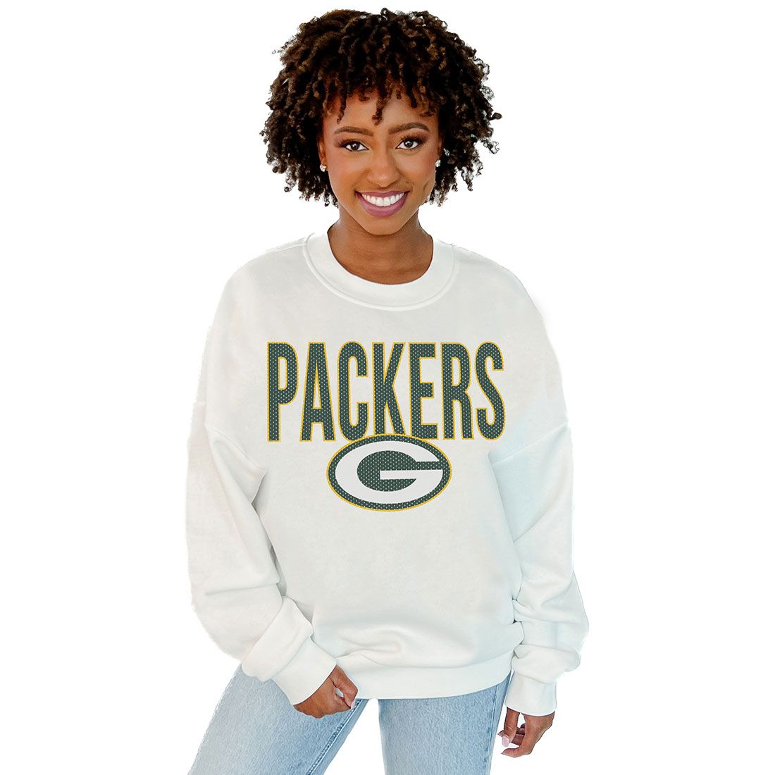 Packers Gameday Couture Womens Go With It Crew
